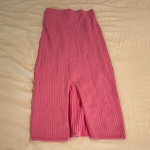 Free People “Pink Fireworks” Knit Skirt